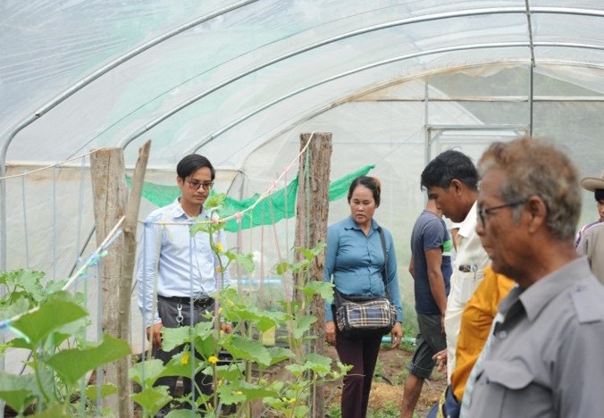 Organic Vegetable Garden of TomCheat Samdech Techo Village of Preah Vihear National Authority